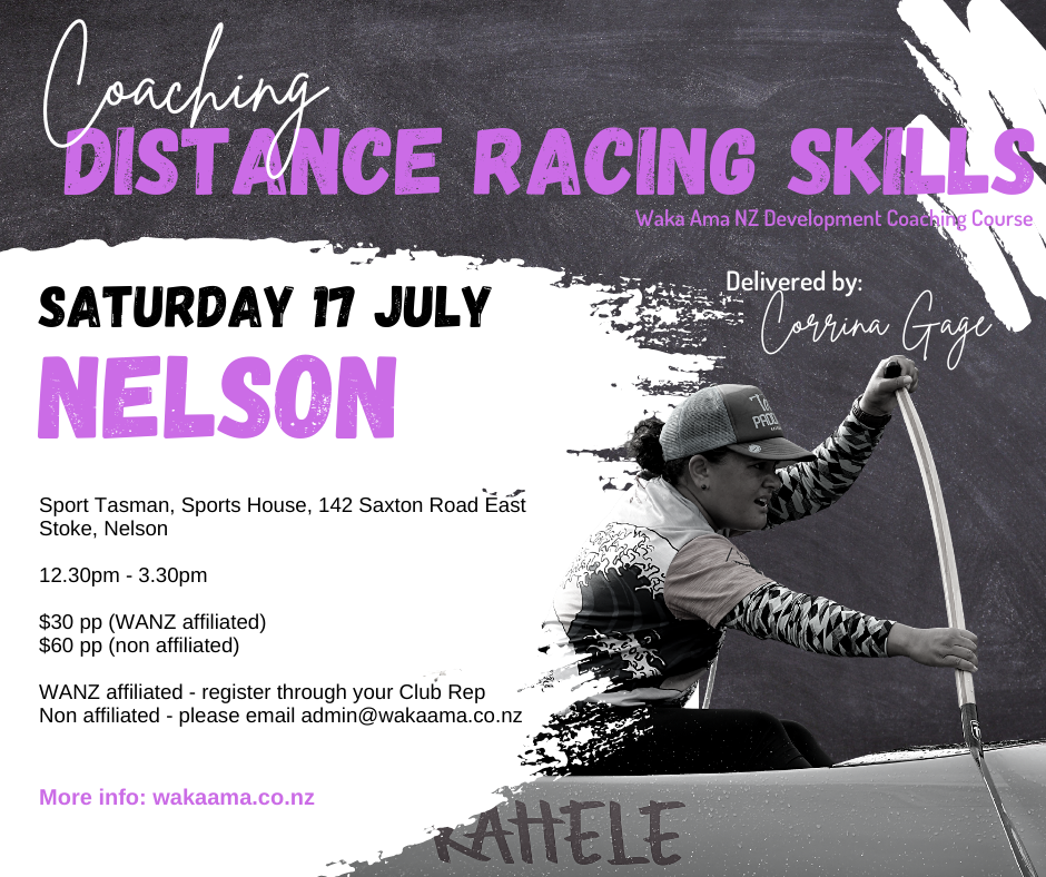 Enter now! Development Coaching - Coaching Distance Racing Skills (Nelson)
